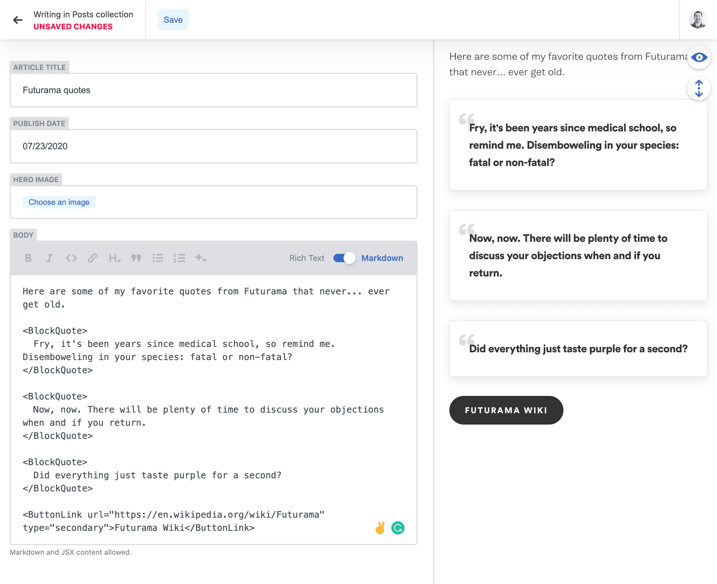 Netlify CMS: After